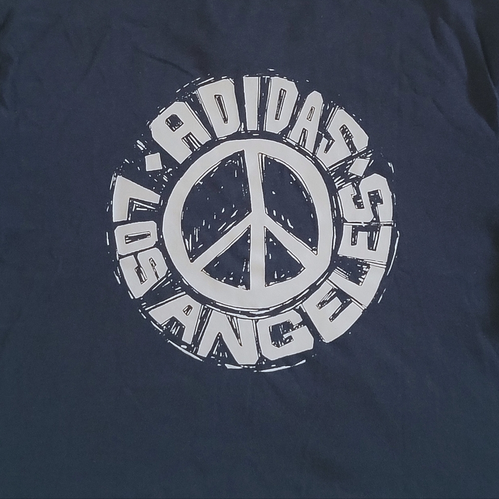✨️HP✨️ Adidas Los Angeles🏙 Peace Sign☮️ Tee👕 - NWT - Picture 10 of 13